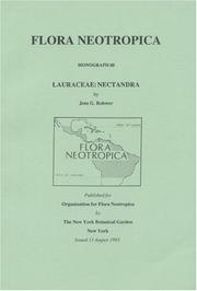 Cover of: Lauraceae: Nectandra (Flora Neotropica Monograph No. 60))