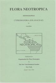 Cover of: Cyphomandra (Solanaceae) (Flora Neotropica Monograph No. 63)