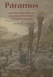 Cover of: Paramos: A Checklist of Plant Diversity, Geographical Distribuion, and Botanical Literature (Memoirs of the New York Botanical Garden) (Memoirs of the New York Botanical Garden)