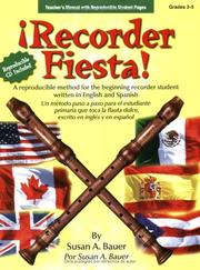 Cover of: Recorder Fiesta by Susan A. Bauer