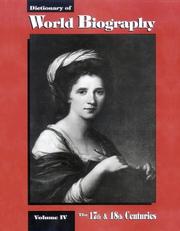 Cover of: Dictionary of World Biography by 