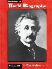 Cover of: The 20th Century: Volumes 7, 8, and 9 (Dictionary of World Biography Series)