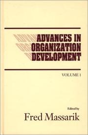 Cover of: Advances in Organizational Development, Volume 1: (Advances in Organization Development)