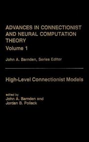 Cover of: High-Level Connectionist Models (Advances in Connectionist and Neural Computation Theory) by John A. Barnden