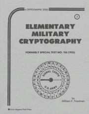 Cover of: Elementary Military Cryptography