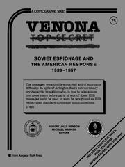Cover of: Venona - Soviet Espionage & American Response (Cryptographic Series) by Michael Warner