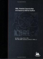 Cover of: XBRL: Potential Opportunities and Issues for Internal Auditors