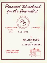 Cover of: Personal Shorthand for the Journalist by Walter Blum