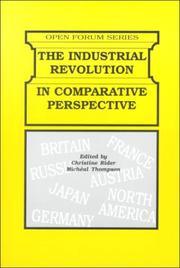 Cover of: The Industrial Revolution in Comparative Perspective (Open Forum Series)