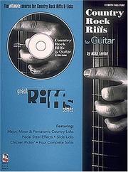 Cover of: Country Rock Riffs For Guitar (Play It Like It Is)