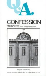Cover of: Confession Quizzes to a Street Preacher