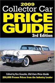 Cover of: 2009 Collector Car Price Guide