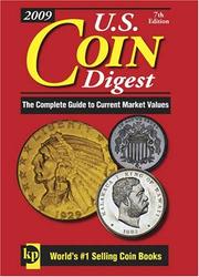 Cover of: U. S. Coin Digest 2009 (US Coin Digest) | Dave Harper