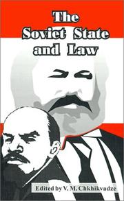 Cover of: The Soviet State and Law | V. M. Chkhikvadze