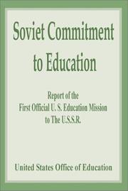 Cover of: Soviet Commitment to Education by United States. Office of Education