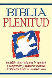 Cover of: Biblia Plenitud tamano manual