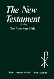Cover of: New Testament of New American Bible/Giant Type/312-04/Page Edging Blue | 
