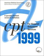 Cover of: Cpt 1999 for Hospital Outpatient Services