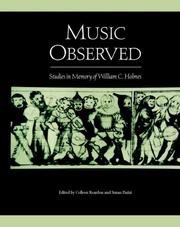 Cover of: Music Observed: Studies In Memory of William C. Holmes (Detroit Monographs in Musicology)