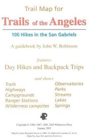 Cover of: Trail Map for Trails of the Angeles | James Ragsdale