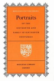 Cover of: Portraits of the Sixteenth and Early Seventeenth Centuries