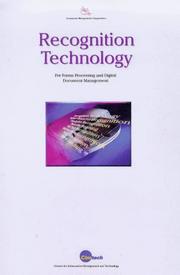 Cover of: Recognition Technology for Forms Processing and Digital Document Management (Document Management Perspectives)