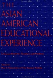 Cover of: The Asian American educational experience by edited by Don T. Nakanishi and Tina Yamano Nishida.