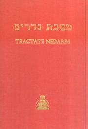 Cover of: Tractate Nedarim by Isidore Epstein