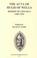 Cover of: The Acta of Hugh of Wells, Bishop of Lincoln 1209-1235 (Publications of the Lincoln Record Society)