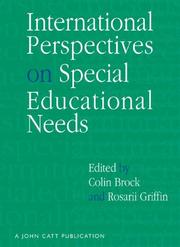 Cover of: International Perspectives on Special Educational Needs