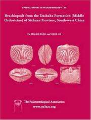 Cover of: Brachiopods from the Dashaba Formation (Middle Ordovician) of Sichuan Province, Southwest China (Special Papers in Palaeontology)