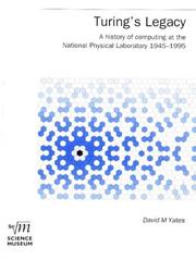 Cover of: Turing's Legacy by David M. Yates