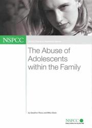 Cover of: The Abuse of Adolescents Within the Family (Policy, Practice, Research)