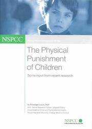Cover of: The Physical Punishment of Children (Policy, Practice, Research)