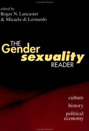 Cover of: The gender/sexuality reader: culture, history, political economy