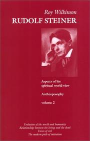 Cover of: Rudolf Steiner: Aspects of His Spiritual Worldview (Anthroposophy, volume 2)