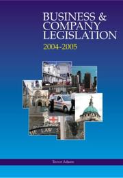 Cover of: Business and Company Legislation (Lpc Guides)