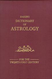 Cover of: Baker's Dictionary of Astrology, 3 Volume Set