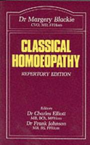 Cover of: Classical Homoeopathy