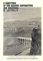 Cover of: A Gazetteer of the Railway Contractors and Engineers of Australia