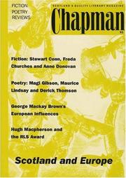 Cover of: Scotland and Europe (Chapman New Writing S.)