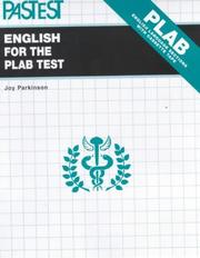 Cover of: English for the Professional Linguistic Assessment Board Test