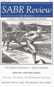 Cover of: The SABR Review of Books, Volume 4 by Society for American Baseball Research