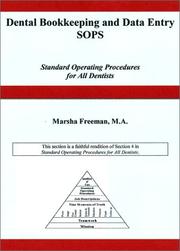 Cover of: Dental Bookkeeping and Data Entry SOPs