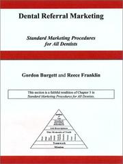 Cover of: Dental Referral Marketing from Standard Marketing Procedures for All Dentists