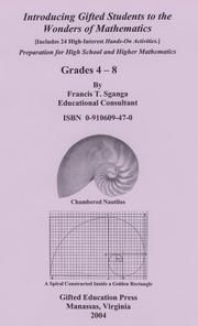 Cover of: Introducing Gifted Students to the Wonders of Mathematics: Preparation for High School and Higher Mathematics, Grades 4-8