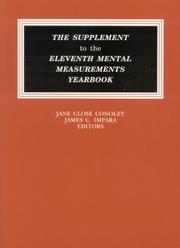 Cover of: The Supplement to the Eleventh Mental Measurements Yearbook (Buros Mental Measurements Yearbooks)