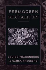 Cover of: Premodern Sexualities by edited by Louise Fradenburg and Carla Freccero ; with the assistance of Kathy Lavezzo