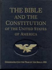 Cover of: The Bible and the Constitution of the United States of America