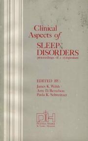 Cover of: Clinical Aspects of Sleep Dis